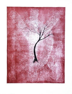 Tree - Original Lithograph by E. Conciatori - 1970s