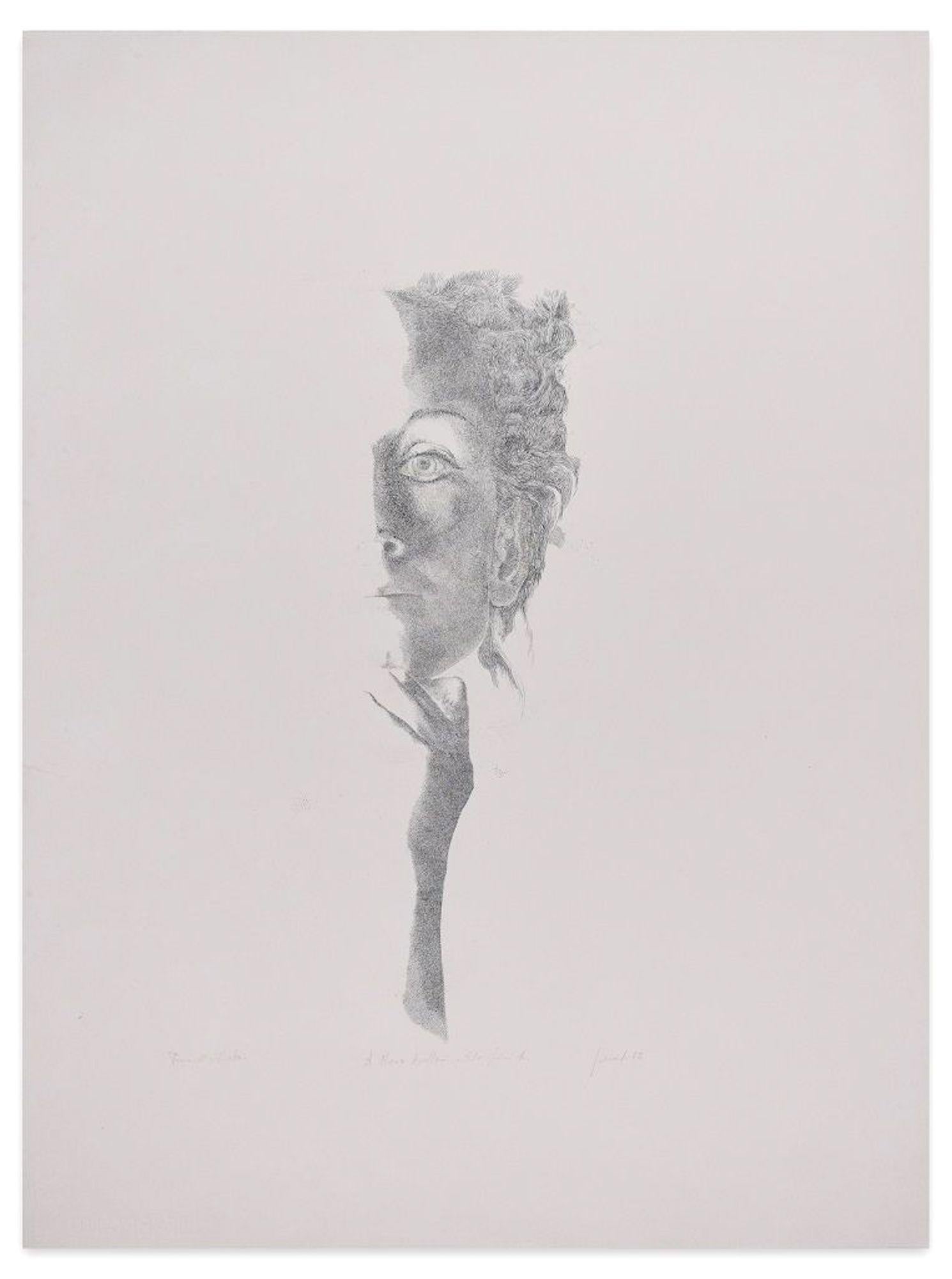 Retrato es una carismática litografía en blanco y negro sobre C.I. M. Papel con marca de agua Fabriano, realizado en 1972 por el artista contemporáneo Edo Janich.

Una estampa original realmente soberbia, de eclosión pura y virtuosa, representa las