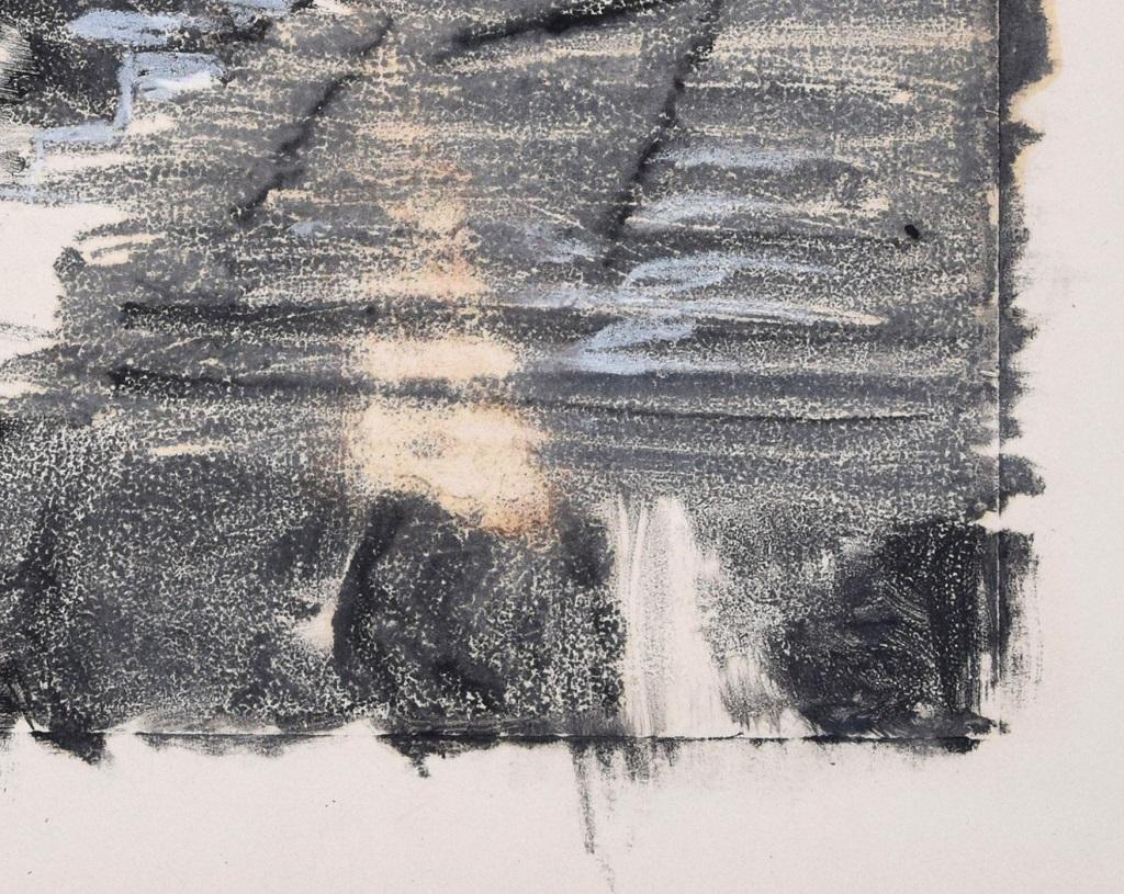 Forma astratta - Tempera originale su carta di D. Bonvallet Philippon - Painting di Denise Bonvallet Philippon