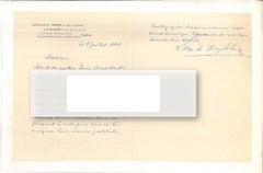 Autographe de Diaghilev - 1921