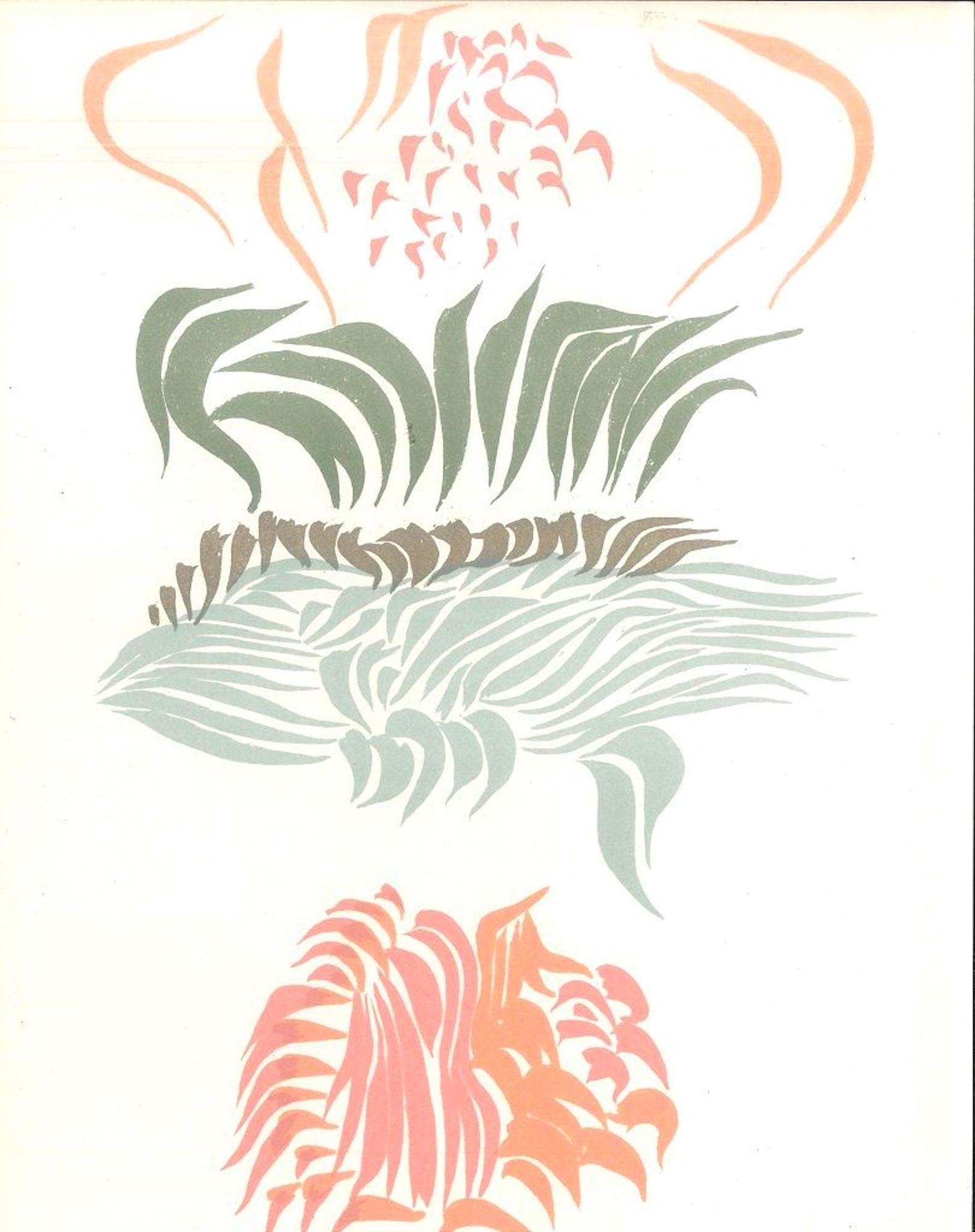 Untitled - lithograph by J. Hérold - 1974