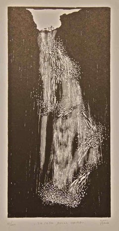 The House of Naiads - Woodcut Print by G. Verna - 1946