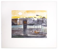 Berlin - Original Watercolor by Armin Guther - 1986