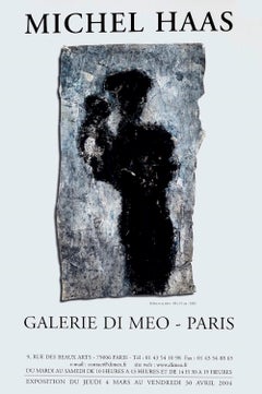 Affiche d'exposition vintage de la Galerie Di Meo, Michel Haas, 2004