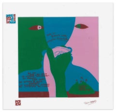 Arcobaleno - Diecicomeleditadiduemani - Screen Print on Acetate by E. Puchard