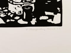 Country - Woodcut by H- Stangenberg-Merck - 1967