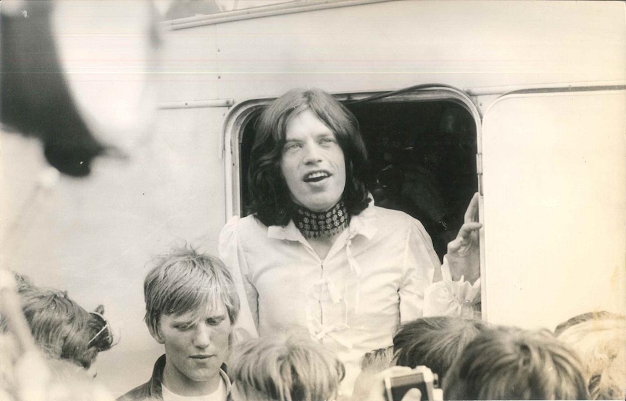 Franco Cavassi Black and White Photograph – Vintage-Foto von Mick Jagger, 1970er-Jahre