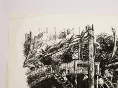 Illusionen - Black and White Lithograph by Peter Stephen - 1970s