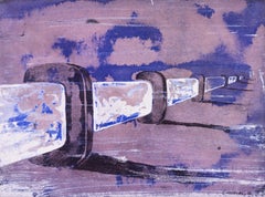 Senza titolo 2 - China Ink e acquerello originale di F. Canovas - 2002