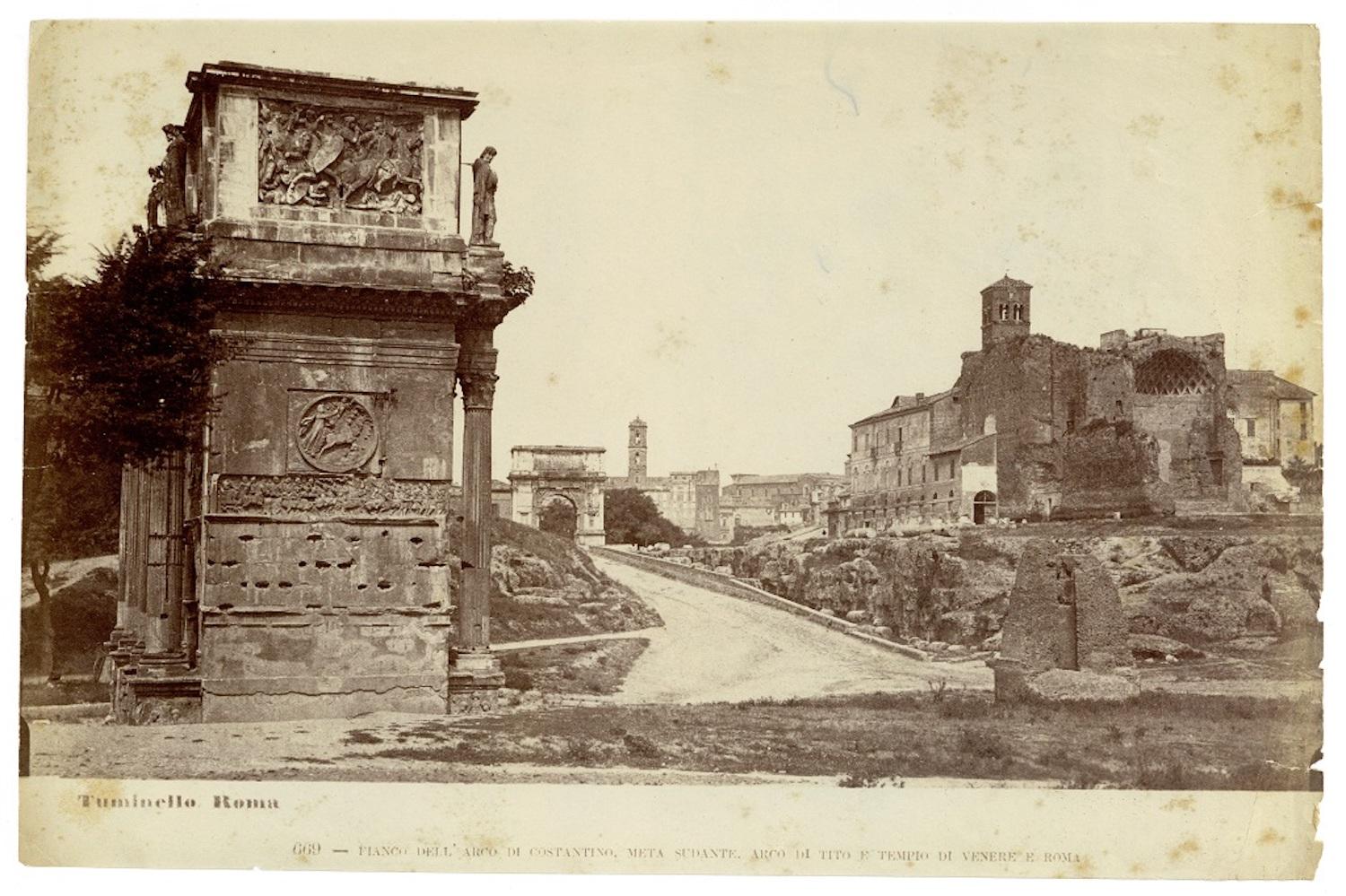 Views of Ancient Rome - Collection of 18 Vintage Albumen Prints - 1880/90 - Photograph by Lodovico Tuminello