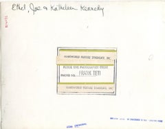 Ethel, Joe y Kathleen Kennedy - Foto antigua de Frank Teti - Años 60