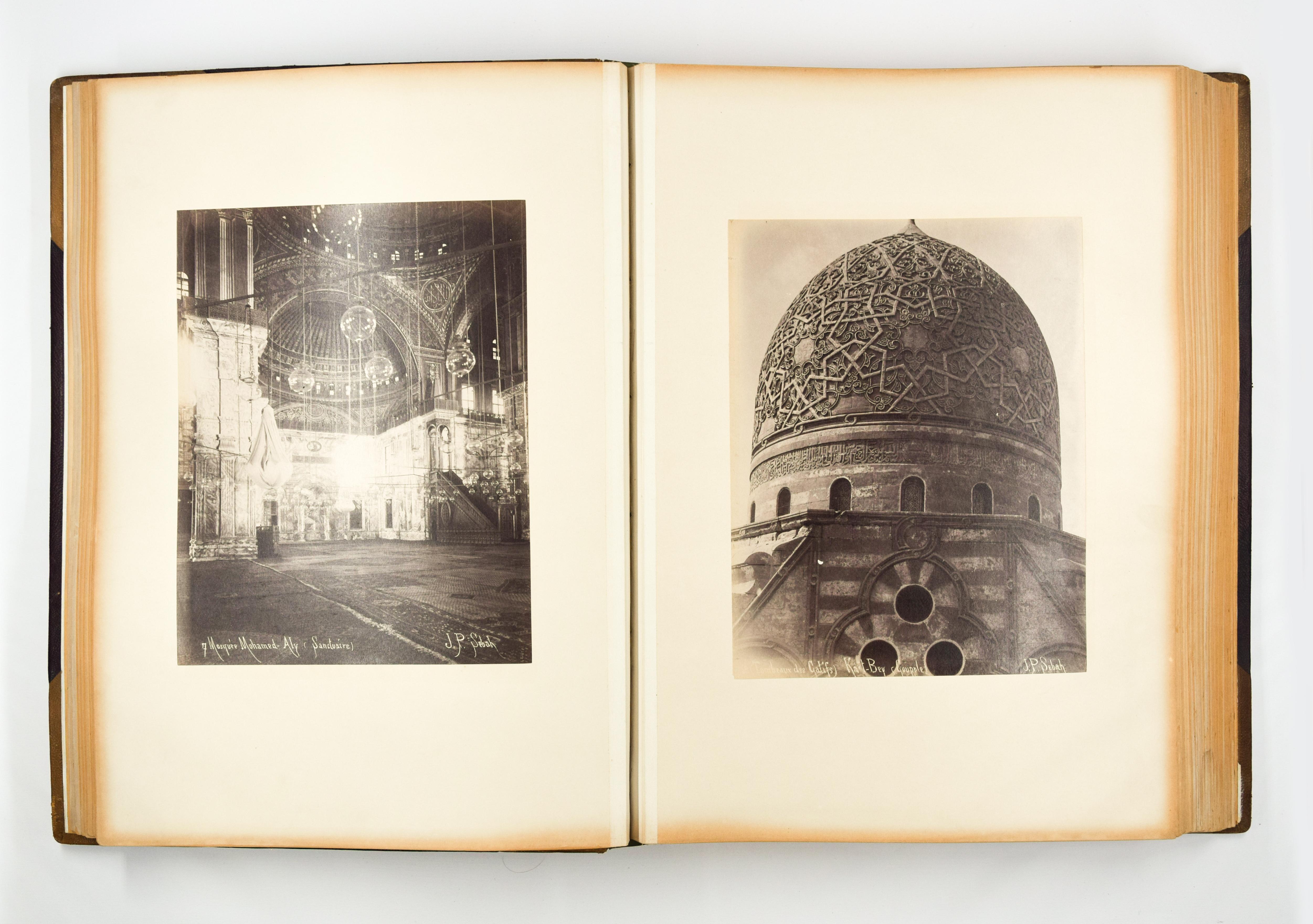 This Precious Orientalist photographic album is a collection of 146 albumen prints, realized by Jean-Pascal Sébah & Antonio Beato between 1880's and 1890's.

As good as new, in an excellent state of conservation: the prints are without color