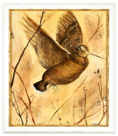 The Woodcock - Original Oil on Board by Mirtilla Durante - 2000s