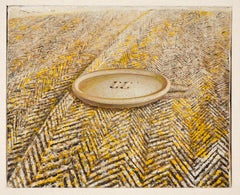 Button On Coat - Original Oil on Canvas by G. Mattia - 1968