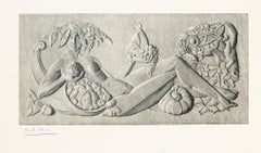 Les Saisons - gravure sur bois originale de Paul Vera - années 1920