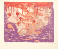 Réflexion - Original Lithograph by Jean Pons - 1963