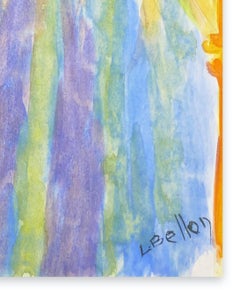 Visage d'Homme - Watercolor on Paper by L. Bellon - Mid 20th Century