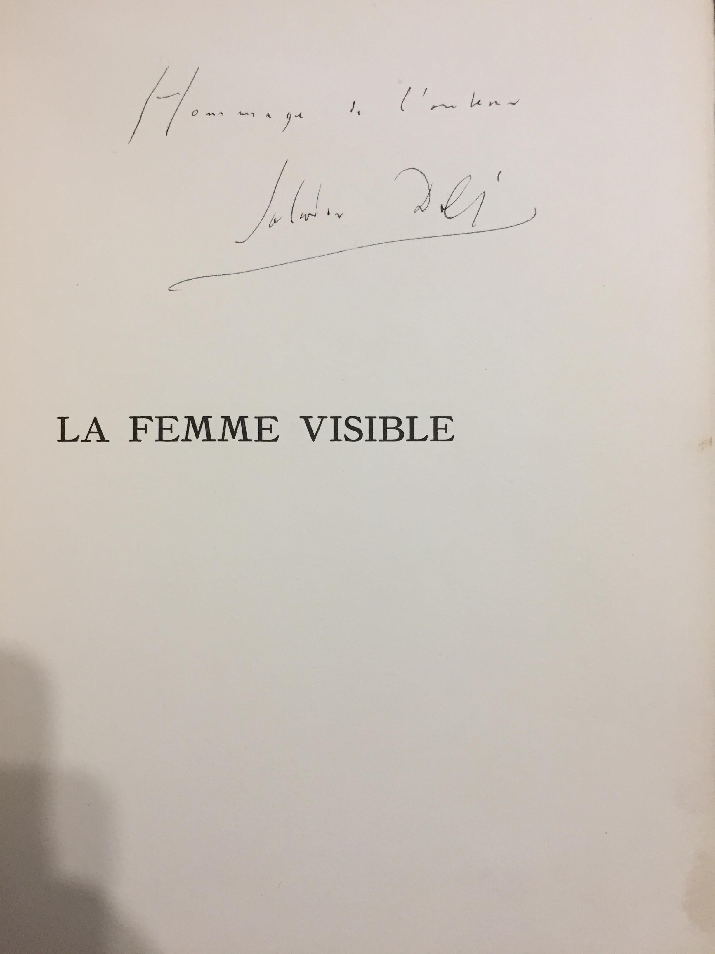 La Femme Visible - Editions Surréalistes 1930 - Dedica a mano a S. Dalì - Art Surrealismo di Salvador Dalí