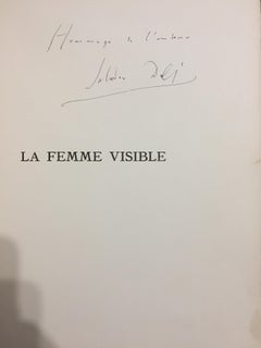 La Femme Visible - Editions Surréalistes 1930 - Hand Dedication attr. to S. Dalì