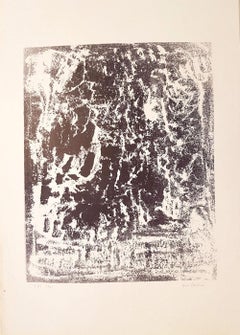 Ohne Titel - Originallithographie von Vasco Bendini - 1961