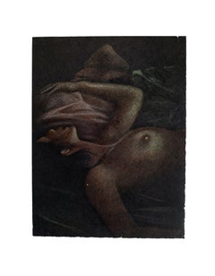 Femme Nue Allongée - Lithograph by B. Kelly - 1980s