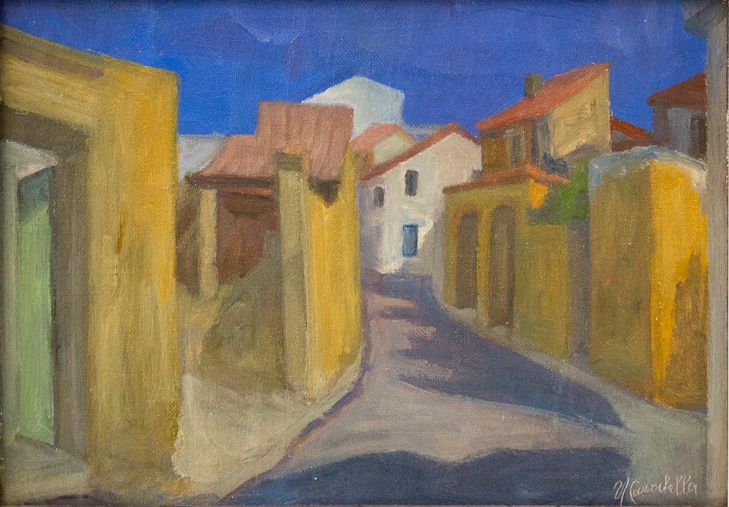 Country - Oil on Canvas by U. Carabella . Mid 20th Century