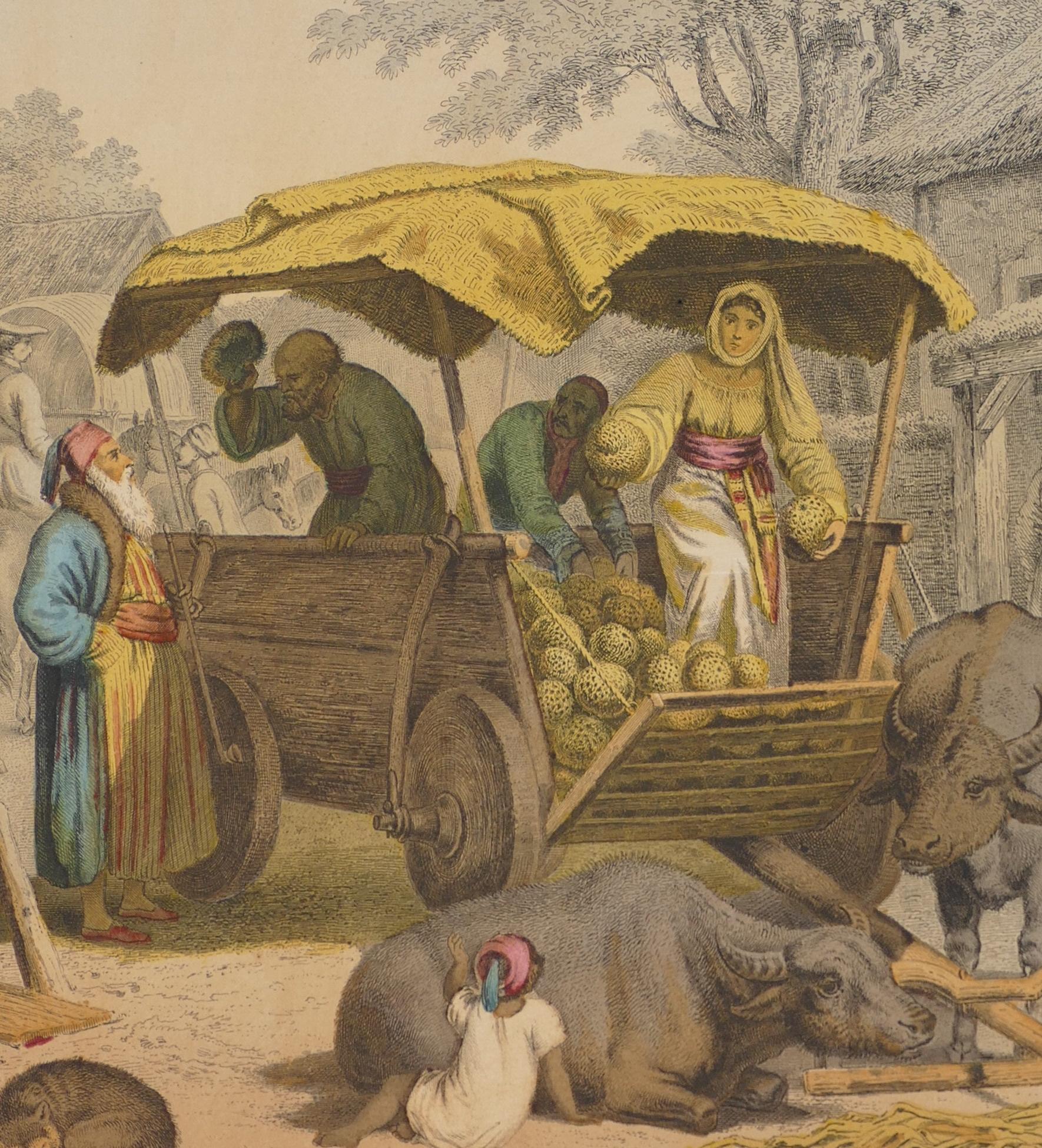 A Moorish Market Scene -  - Print by Emil Hochdanz