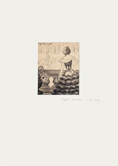 The Competition - Watercolor by Angelo Griscelli - 1950s