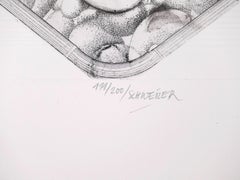 Untitled - Etching by Hans Schweizer - 1970s