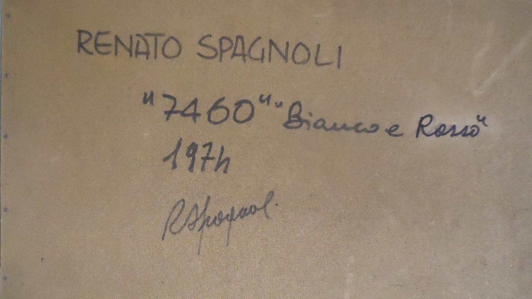 Senza titolo 7460 è un'opera originale realizzata dall'artista italiano Renato Spagnoli (Livorno, 1928-Livorno, 2019) nel 1974.


Tecnica mista su perspex. 


Firmato, intitolato e datato dall'artista sul retro.


Buone condizioni, a parte piccoli