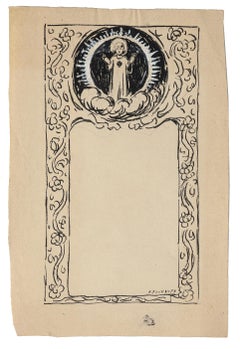 Angelina - Disegno originale di A. Fournier - Inizio XX secolo
