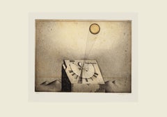 Orologium Phantasticum - Original Etching by F. Meckseper - 1965