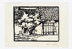 Country House - Original Woodcut Print by M. Haussaire - 1890s