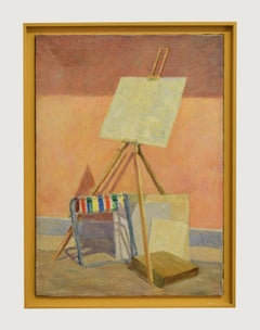The Easel - Oil on Canvas by Paul Nicholls 1967