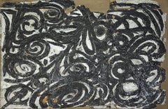 Schwarze Blumen – Mixed Media von Marisa Busanel – 1967