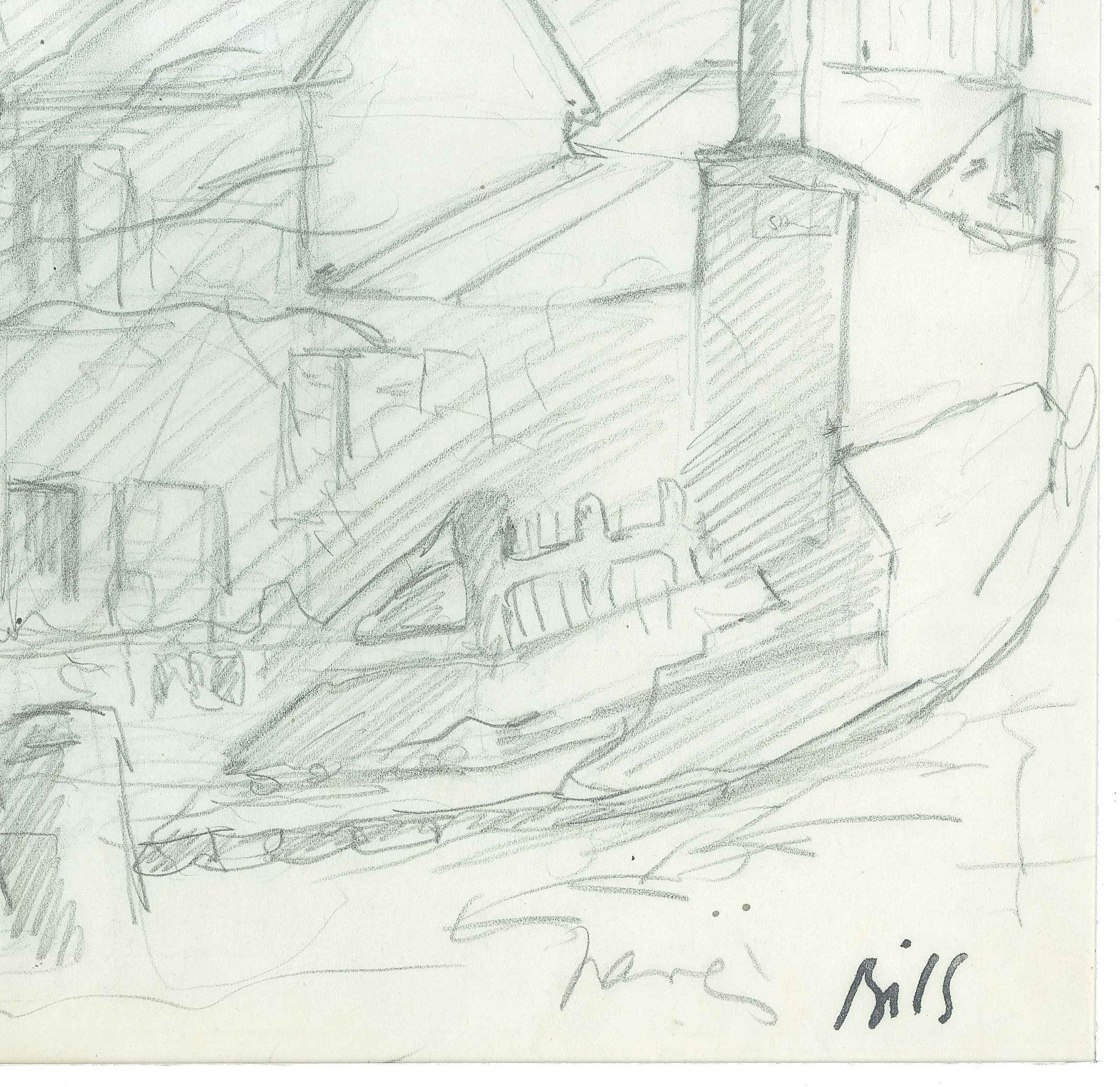 Household is an original drawing in pencil on paper realized by an Claude Bils in 1950s

The State of preservation is good except for some small foldings.

signed on the lower right.

Passepartout included 40.5 x 33.5

The artwork represents the