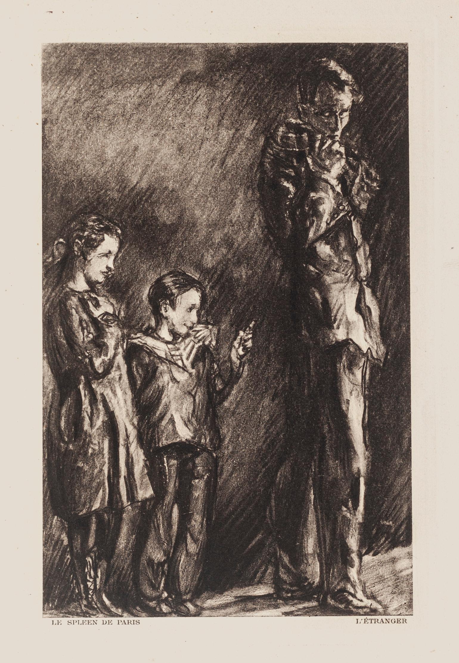 Étranger - Etching by Louise Hervieu - 1946