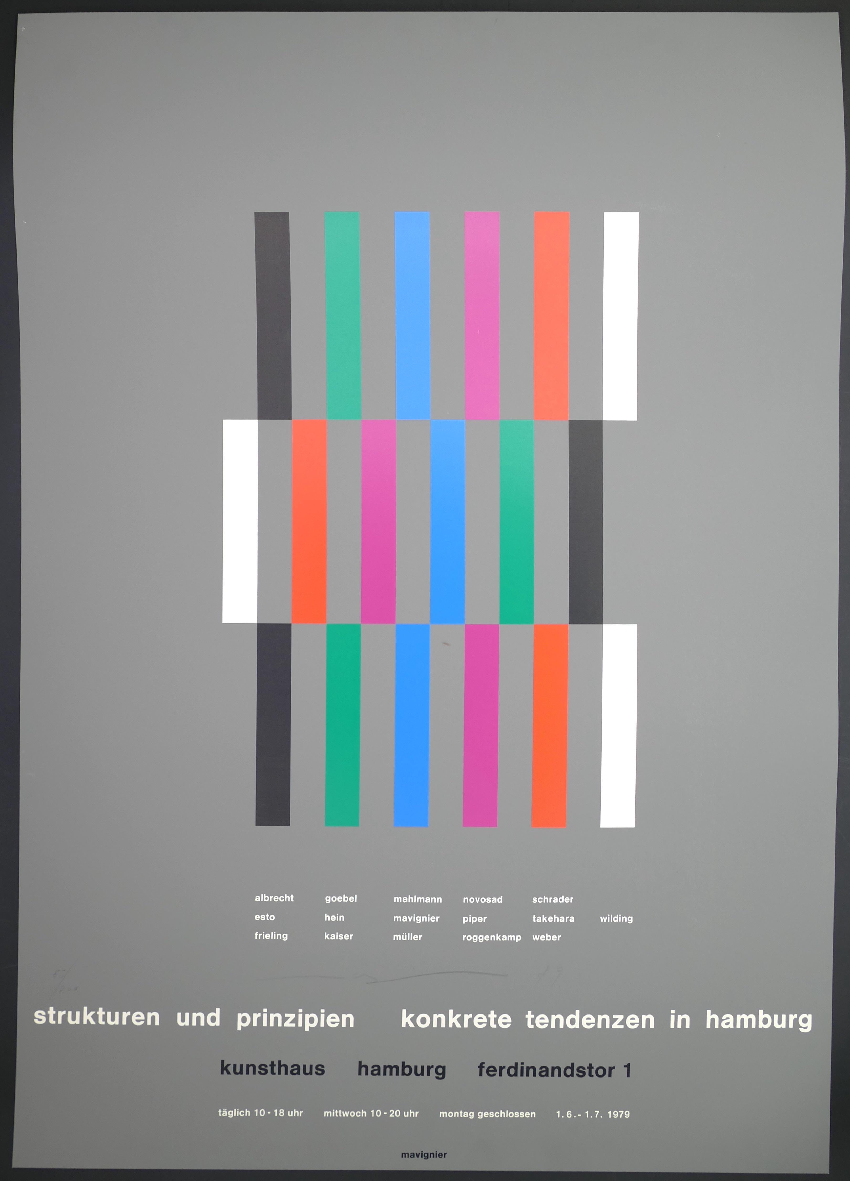 Almir da Silva Mavignier Abstract Print - Strukturen und Prinzipien - Offset and Screen Print - 1979