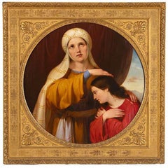 Antique Jacob's Blessing - Oil on Canvas by Andrea Appiani Il Giovane - Mid-19th Century