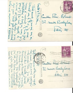 Vintage Correspondence by Paul Morand - 1930s