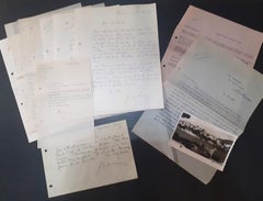 Vintage Grands Compositions sur Papier - Correspondence - 1957/59