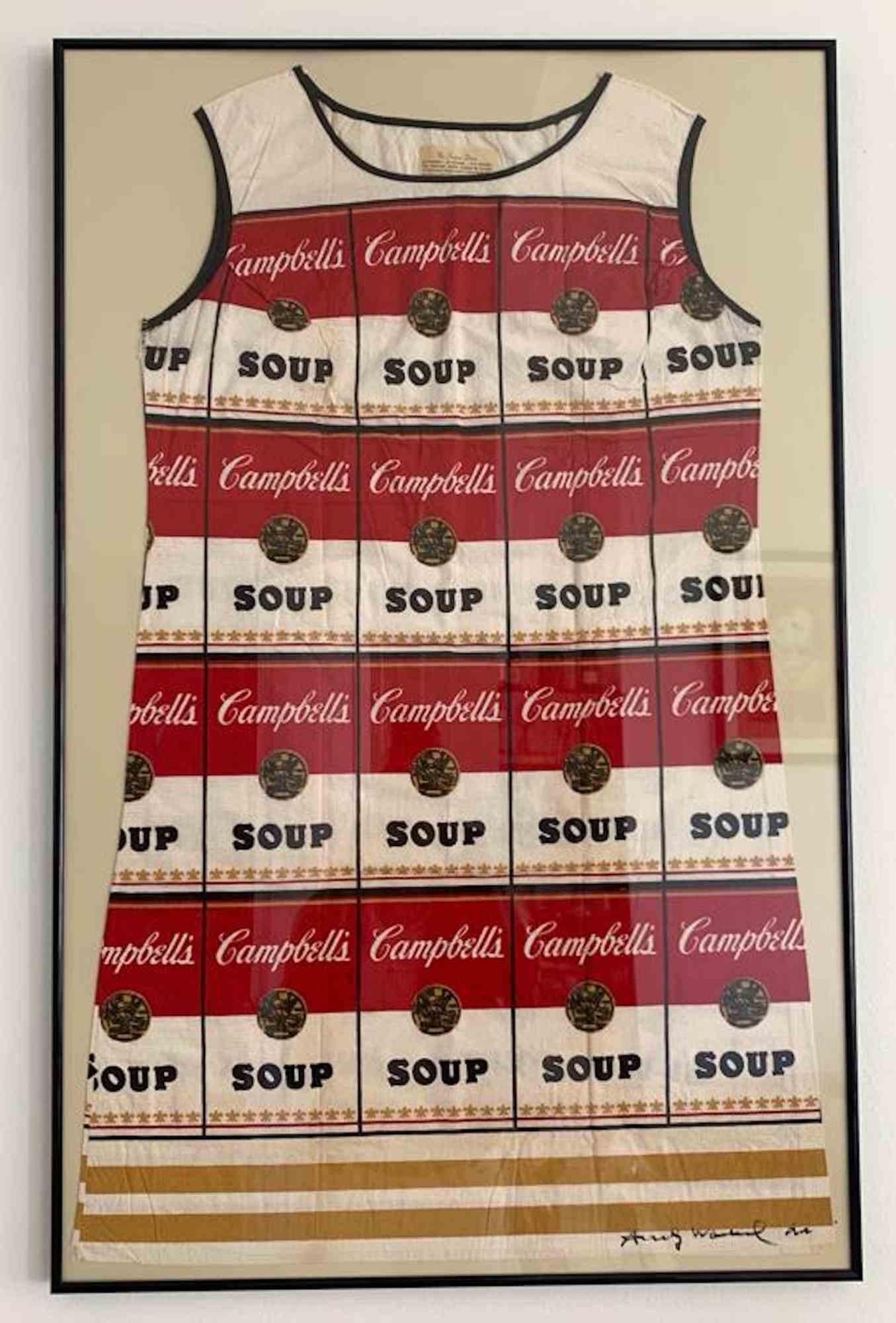 Campbell’s Souper Dress - Silkscreen in colors on a cotton A-line dress -1965 ca