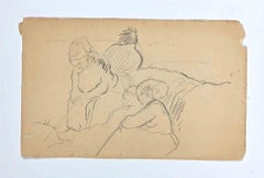 Portraits - Original Drawing by Charles Filiger - Late 19th Century