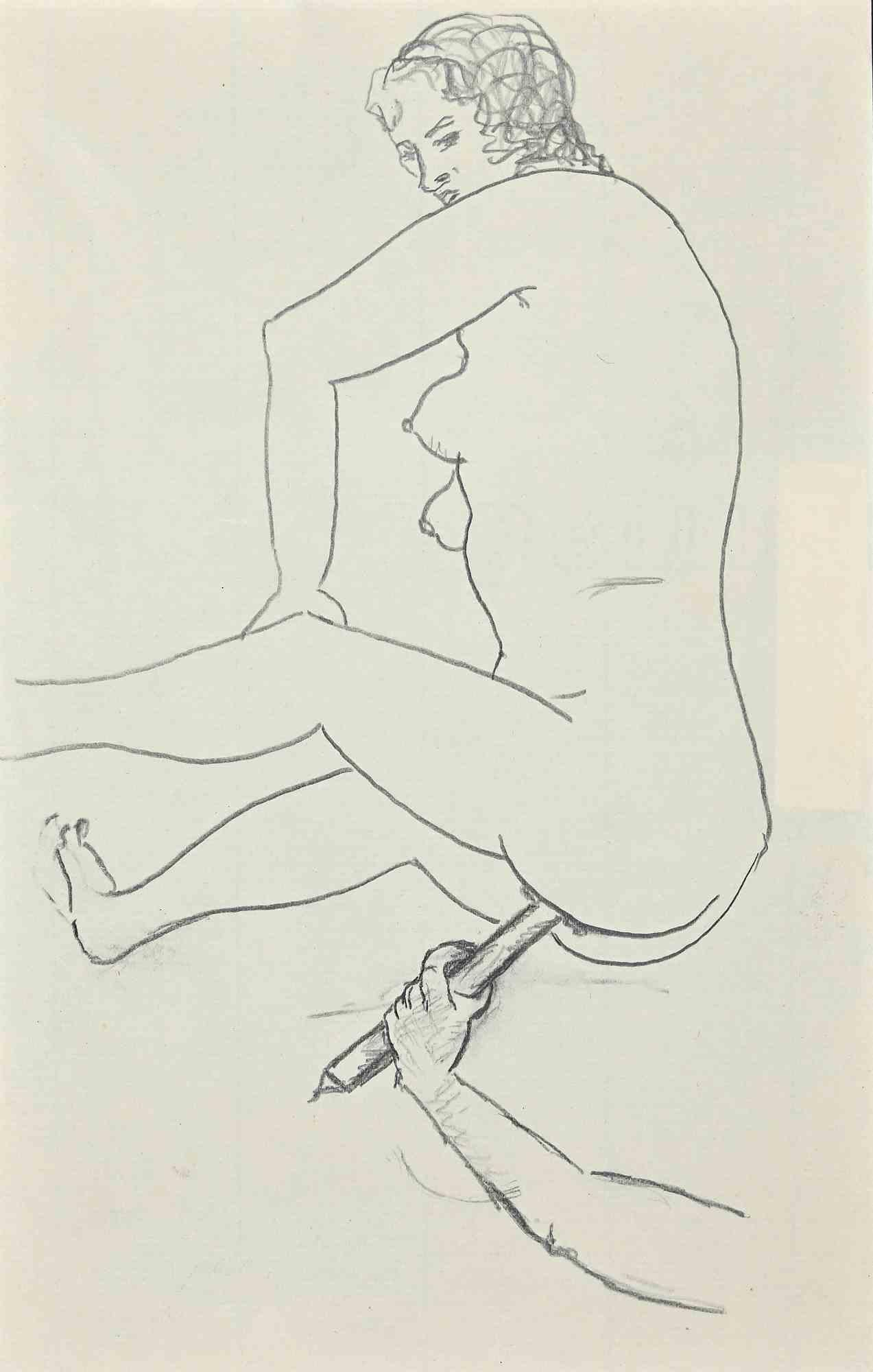Erotic - Drawing by Maurice Vertès - 1930s