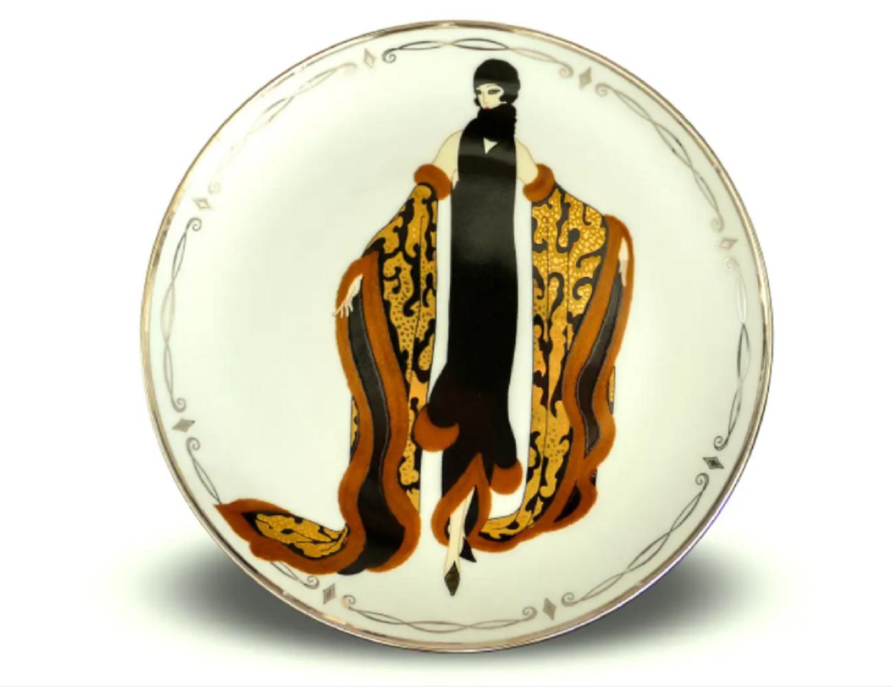 3 Plates by Erté For Sale 1