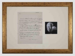 Original Autographed Letters by Zao Wou-Ki - 1952