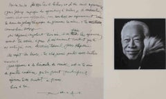 Autogrammierte Briefe von Zao Wou-Ki - 1952