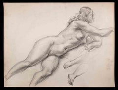 Nude Woman - Original Drawing - Early 20th Century