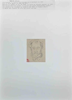 Portrait - Original Drawing by Alfred Grévin - Late-19 Century