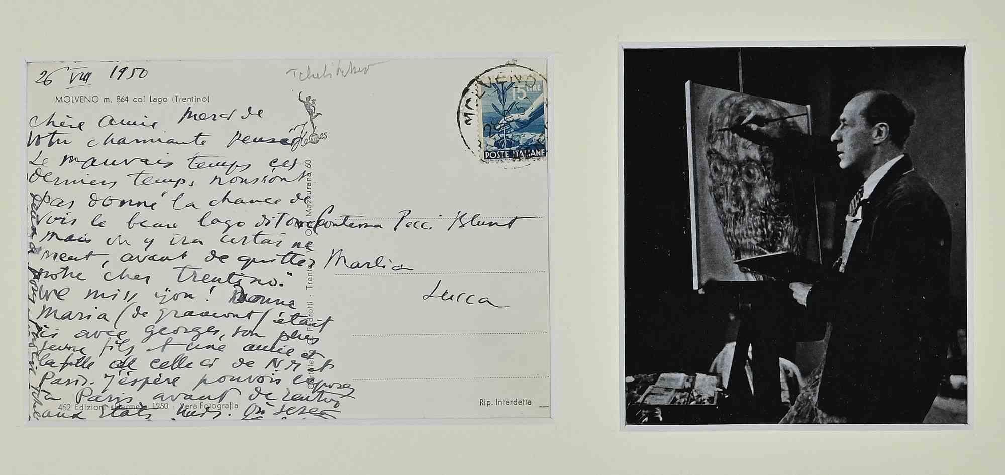 Brief von Tchelitchew an Gräfin Pecci-Blunt – 1950 (Moderne), Art, von Pavel Tchelitchew 